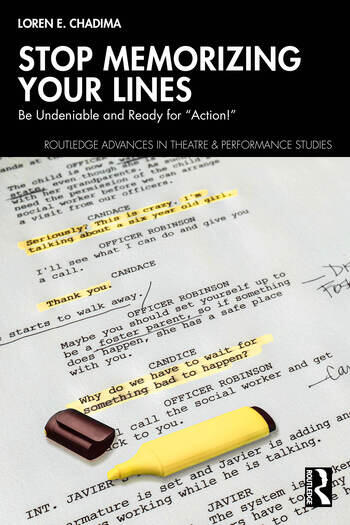'Stop Memorizing Your Lines', book cover. 