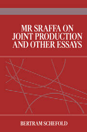 Mr Sraffa on Joint Production and Other Essays book cover