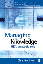 Managing for Knowledge book cover
