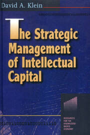 The Strategic Management of Intellectual Capital book cover