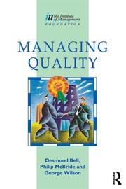 Managing Quality book cover