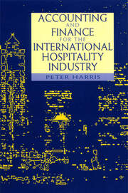 Accounting and Finance for the International Hospitality Industry book cover