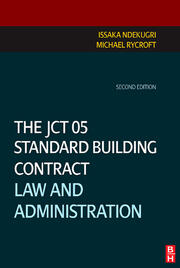 The JCT 05 Standard Building Contract book cover