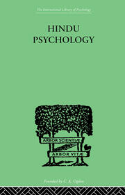 Hindu Psychology: Its Meaning for the West book cover