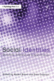 Social Identities: Motivational, Emotional, Cultural Influences book cover