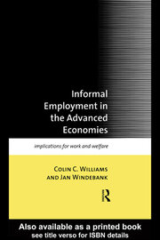 Informal Employment in Advanced Economies: Implications for Work and Welfare book cover