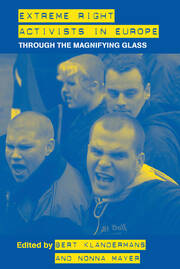 Extreme Right Activists in Europe: Through the magnifying glass book cover