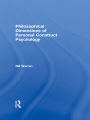 Philosophical Dimensions of Personal Construct Psychology book cover
