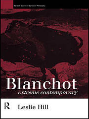 Blanchot: Extreme Contemporary book cover