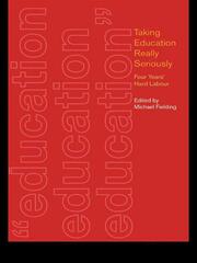 Taking Education Really Seriously: Four Years Hard Labour book cover