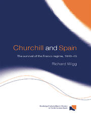 Churchill and Spain: The Survival of the Franco Regime, 1940–1945 book cover