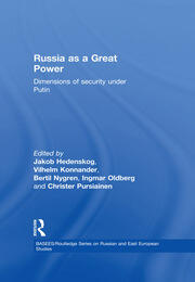 Russia as a Great Power: Dimensions of Security Under Putin book cover