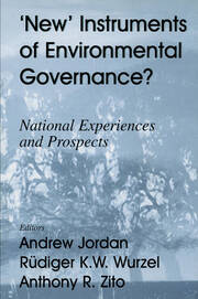 New Instruments of Environmental Governance?: National Experiences and Prospects book cover