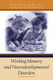 Working Memory and Neurodevelopmental Disorders book cover