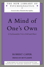 A Mind of One's Own: A Psychoanalytic View of Self and Object book cover