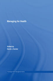 Managing for Health book cover