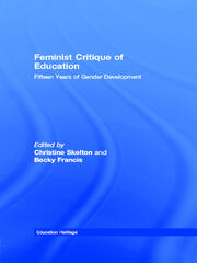 Feminist Critique of Education: Fifteen Years of Gender Development book cover