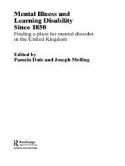 Mental Illness and Learning Disability since 1850: Finding a Place for Mental Disorder in the United Kingdom book cover