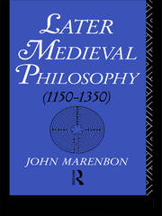 Later Medieval Philosophy book cover