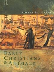 Early Christians and Animals book cover