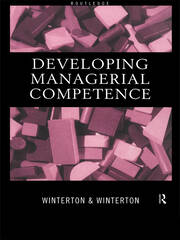Developing Managerial Competence book cover