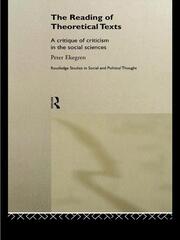 The Reading of Theoretical Texts book cover