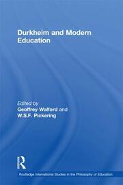 Durkheim and Modern Education book cover