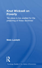 Knut Wicksell on the Causes of Poverty and its Remedy book cover