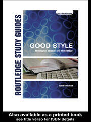Good Style: Writing for Science and Technology book cover