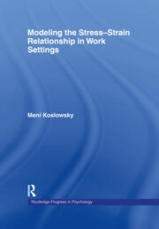 Modelling the Stress-Strain Relationship in Work Settings book cover