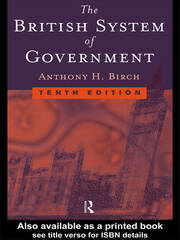 British System of Government book cover