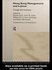 Hong Kong Management and Labour: Change and Continuity book cover