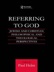 Referring to God: Jewish and Christian Perspectives book cover