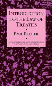 Introduction To The Law Of Treaties book cover