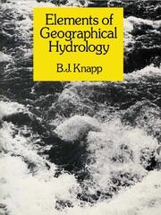 Elements of Geographical Hydrology book cover