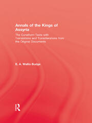 Annals Of The Kings Of Assyria book cover