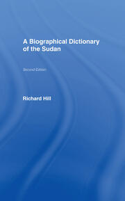 A Biographical Dictionary of the Sudan: Biographic Dict of Sudan book cover