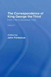 The Correspondence of King George the Third Vl6 book cover