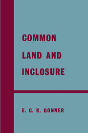 Common Land and Inclosure book cover