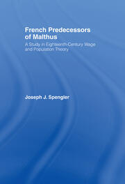 French Predecessors of Malthus book cover