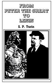 From Peter the Great to Lenin Cb: History of Russian Labour Movement With Special Reference to Trade Unionism book cover