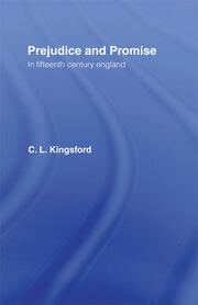 Prejudice and Promise in Fifteenth Century England book cover