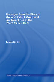 Passages from the Diary of General Patrick Gordon of Auchleuchries: In the Years 1635-1699 book cover