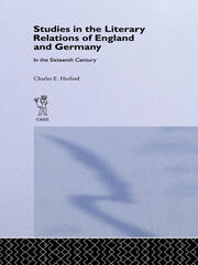 Studies in the Literary Relations of England and Germany: In the Sixteenth Century book cover