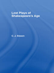 Lost Plays of Shakespeare S a Cb: Lost Plays Shakespeare book cover