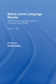 African Language Review book cover