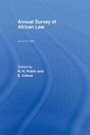 Annual Survey of African Law Cb: Volume Three : 1969 book cover