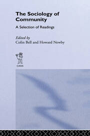 Sociology of Community: A Collection of Readings book cover