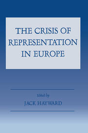 The Crisis of Representation in Europe book cover