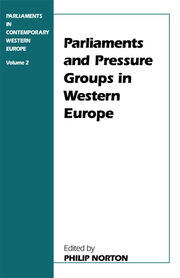 Parliaments and Pressure Groups in Western Europe book cover